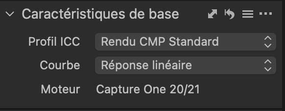 Caractéristique de base