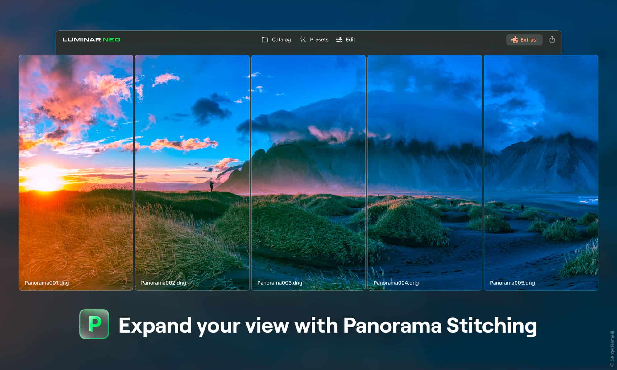 Panorama Stitching, Luminar Neo